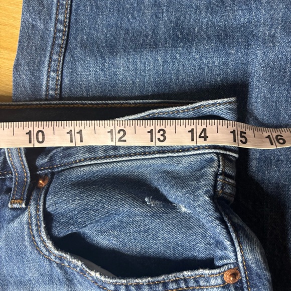 Levi's Low Pro Straight Leg Distressed Jeans size 27 - Picture 7 of 11